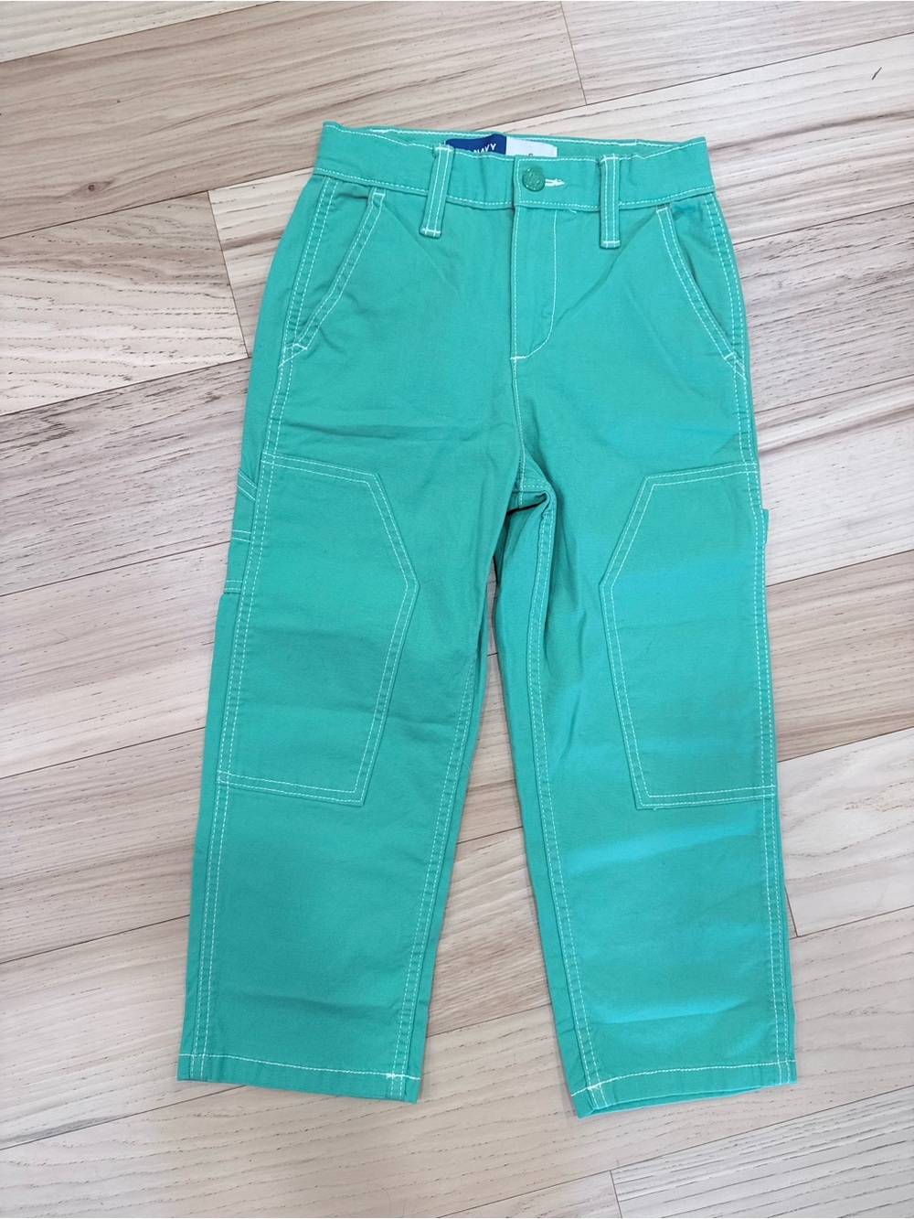 Green Kids Utility Pants
